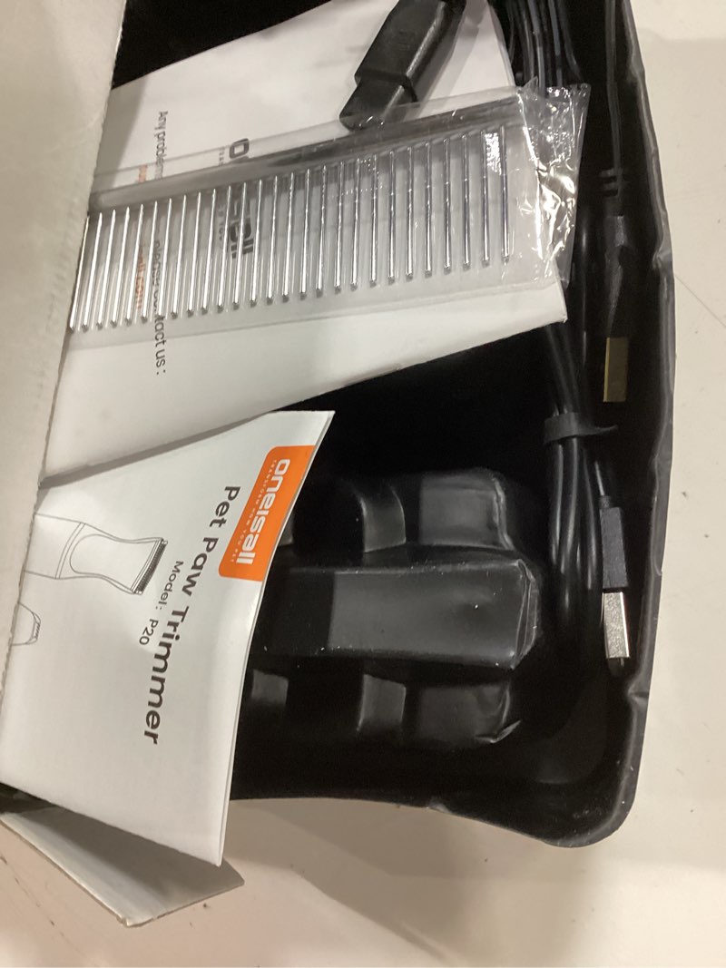 Condition photo showing Good Condition for oneisall dog grooming kit for heavy thick hair&coats/low noise rechargeable cordless waterproof dog clippers for grooming animals&pets/pet shaver with stainless steel blade and paw trimmer