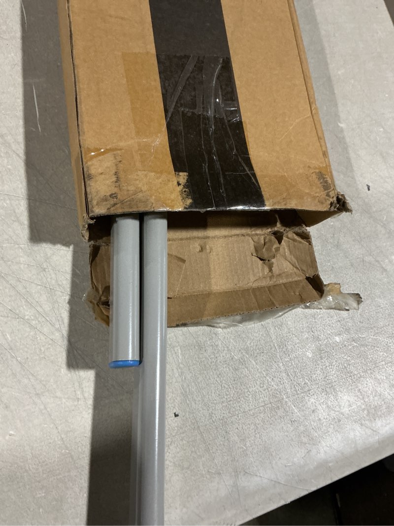 Condition photo showing As Is for anley foldable ground base with water bag - fits flutter feather banner flag pole with a 0.65" inner diameter - stainless steel stand with round weight bag for outdoor business - base only