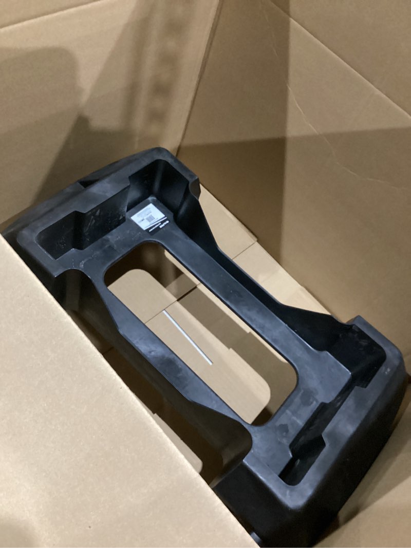 alpine 16/23 gallon slim trash can dolly - 4-wheel rectangular plastic rolling garbage can cart, hol