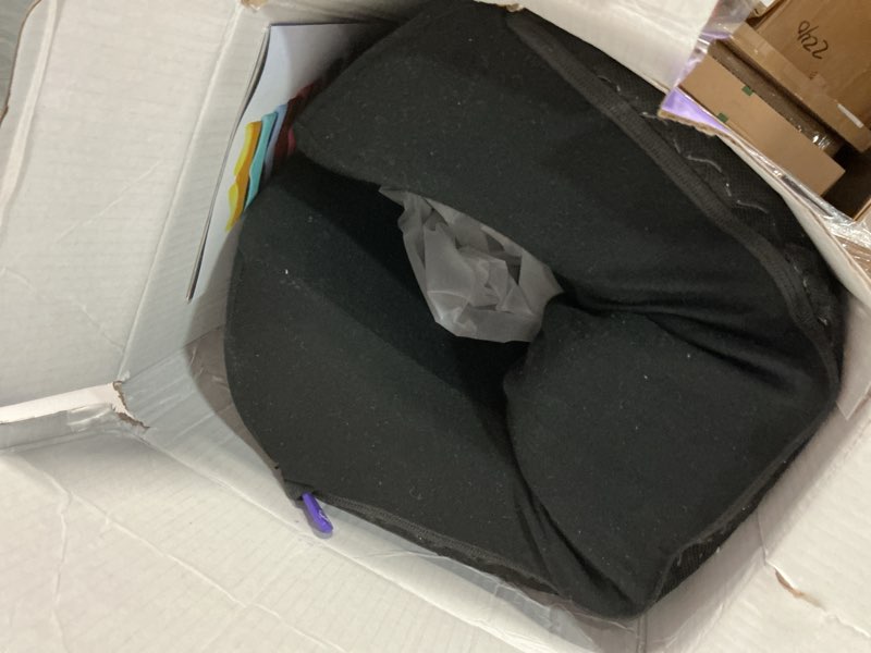 Condition photo showing As Is for Cushion Lab Patented Pressure Relief Seat Cushion for Long Sitting Hours on Office & Home Chair - Extra-Dense Memory Foam for Soft Support. Car Pad for Hip, Tailbone, Coccyx, Sciatica - Black