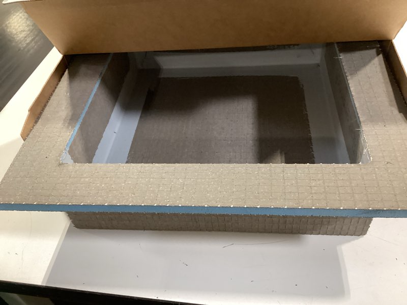 Condition photo showing Good Condition for wedi shower niches, 16" x 16" square edge niche