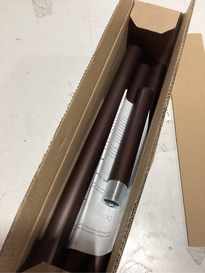 Condition photo showing Good Condition for Bronze Shower Curtain Rods,43-72 Inches, Rust Resistance, Adjustable Tension Rod with Durable Spring, No Drilling, Use for Bathroom, Bedroom, Kitchen, Balcony, Home