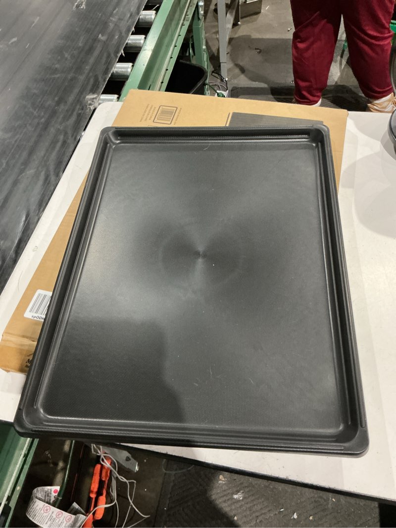 Condition photo showing Good Condition for lifestages by midwest homes for pets 24-inch replacement pan, measures 23.63 x 17.72 x 1 inches, universal leak-proof tray for dog crates & multi-purpose use, fits most standard 24" wire crates black 23.7"l x 17.9"w x 1.0"h