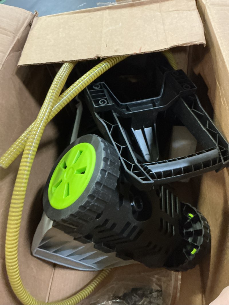 Condition photo showing As Is for high pressure washer with foam cannon - home power washer for cars, driveway, patios & decks (light gray.)