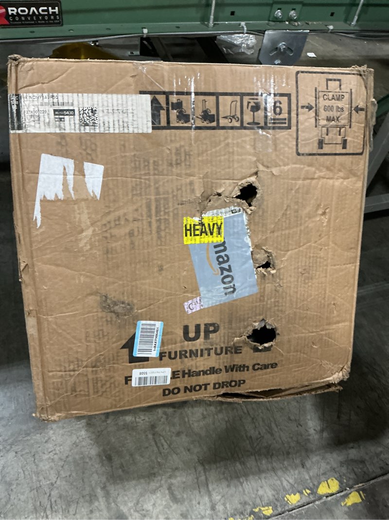 Condition photo showing As Is for HON Convergence Ergonomic Office Chair, Breathable Back Support Mesh, Adjustable Arms, Computer Seating with Lumbar Support, Swivel Wheels, Synchro-Tilt Recline, Vinyl, Black Black - Mesh Back - Vinyl Seat