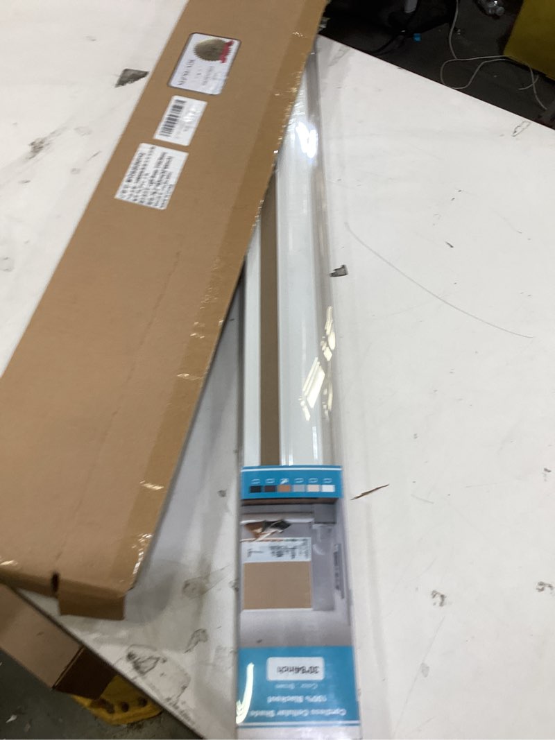 Condition photo showing Good Condition for myshade cordless blackout cellular shades, 1.5" honeycomb window blinds for bedroom & nursery, thermal insulated, noise reducing, privacy shades, inside or outside mount (30" w x 64" h, light brown) light brown-blackout 30" w x 64" h