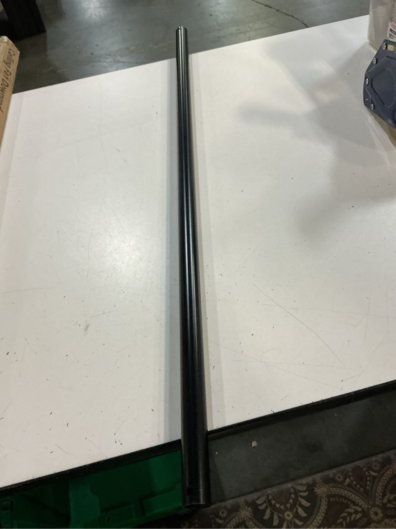 Condition photo showing New/Like New for 36 inch ceiling fan downrod, 3 ft black downrod for ceiling fan, 1 inch outside diameter, boom suitable for a wide range of fans (black, not threaded) black 36 inch