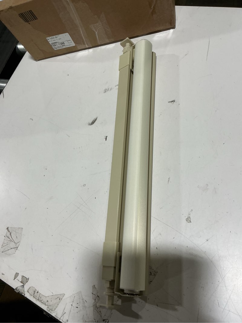 Condition photo showing Good Condition for pinecrest homegoods custom-cut size zebra blinds for indoor windows light filtering & room darkening shades (white color) (height 48 inch) (width 34 inch) 01- white 34"w x 48"h