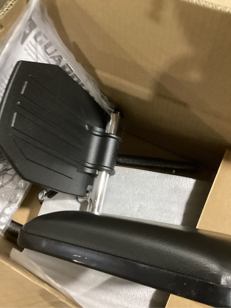 wheelchair elevating legrests with padded calf pads, 