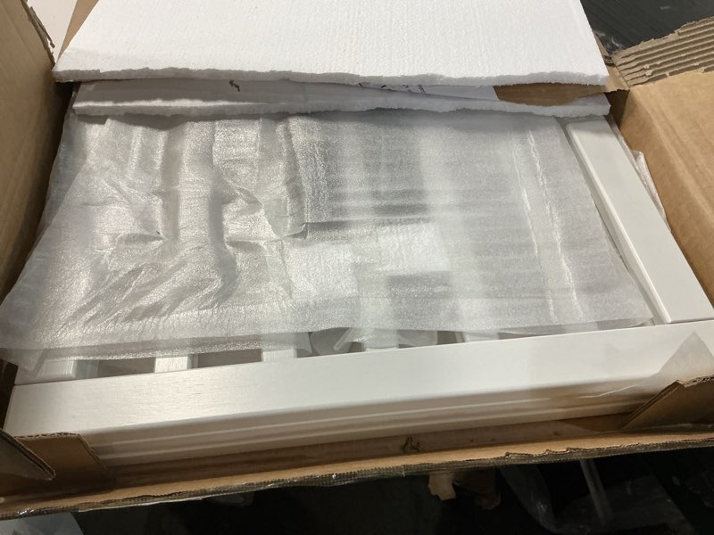 Condition photo showing Good Condition for Mino Kesper White 18-55" Wide Pet Gate, Bamboo Dog Gate for Stair, Foldable Dog Gates for Doorways House, Freestanding Pet Gates 24inches Tall, Doogie Puppy Gate Fences Indoor Bamboo Dog Gate White 3 Panel - 55 inches Wide