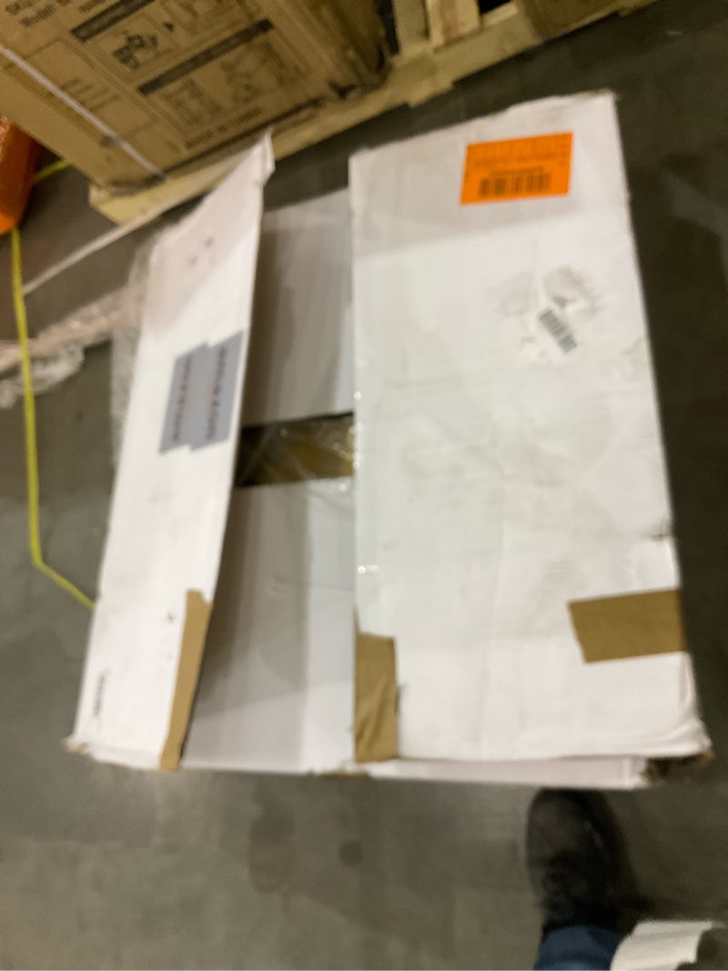 Condition photo showing As Is for Office Star Products Bariatric Big and Tall Medical Office Chair with Oversized 29 Inch Wide Seat and Sturdy Metal Frame with Back Reinforcement, 500 Pound Limit, Dillon Blue Faux Leather Fabric