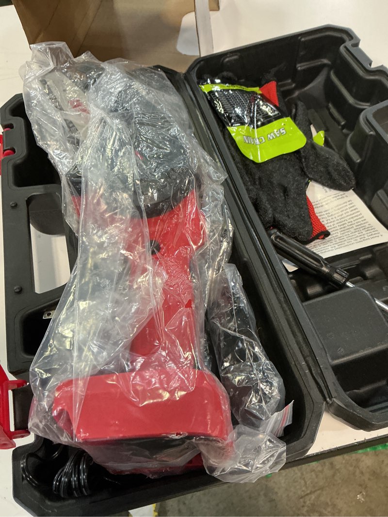 Condition photo showing Good Condition for gardtech mini chainsaw 6 inch, cordless portable electric chain saw, handheld electric chainsaws with upgraded 4 chains 2 batteries good for olders, diyer, gardeners continuously 2 hours work 6 inch update