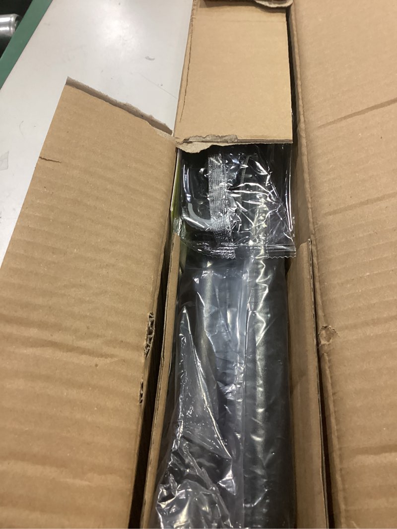 Condition photo showing New/Like New for Tension Curtain Rod 51-165 Inch, Extra Long Curtain Rod No Drilling for Window or Bathroom, Outdoor Curtain Rods for Patio, Easy to Install, Never Rust, Rod Diameter 1.26 Inches-Black Black 51''-165''