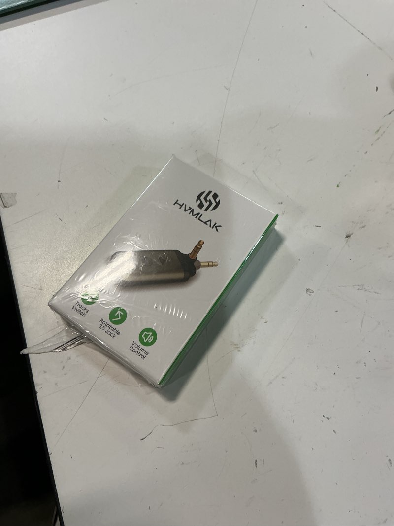 Condition photo showing New/Like New for air88 bluetooth 5.4 aux adapter, 180° swivel 3.5mm jack receiver for car home stereo, handsfree calls, 12 hours battery, hifi sound, solid metal case