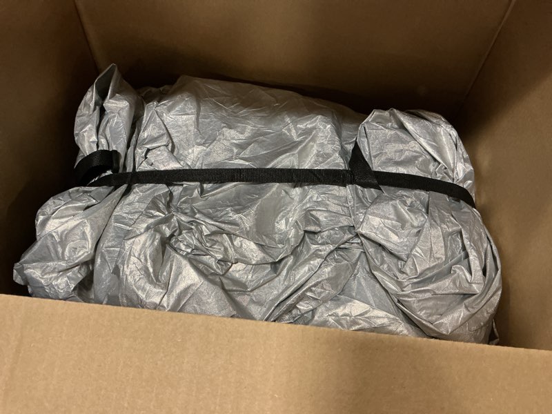 Condition photo showing As Is for EzyShade 10 Layer Waterproof Car Cover + Windshield Snow Cover