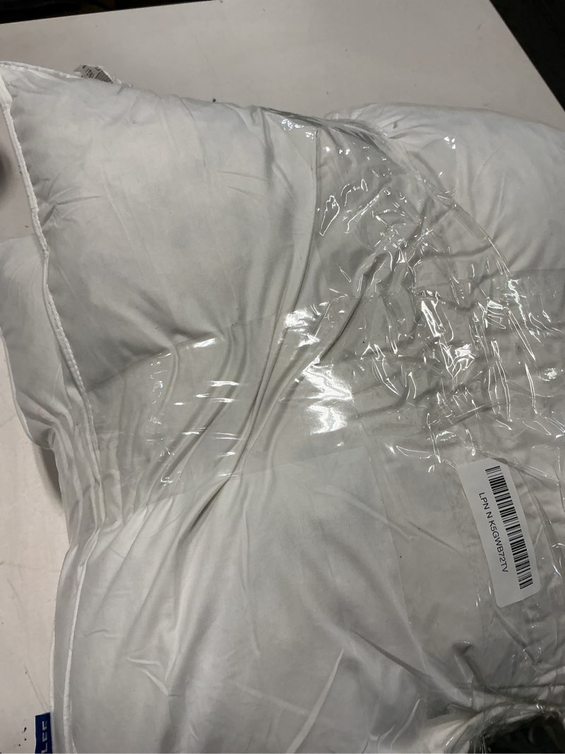 Condition photo showing Good Condition for MIULEE 20x20 Pillow Inserts, Pack of 2 Down Feather Premium Throw Pillows with Cotton Fabric for Bed Couch Living Room Sofa 2 20x20 Inch (Pack of 2)