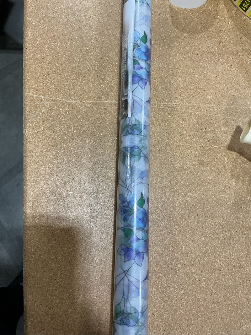 Condition photo showing New/Like New for somwise frosted glass window privacy film with tools, heat blocking, anti-uv, anti-glare, static cling, decor for home bathroom door, renter friendly, removable, reusable, blue 45inchx157inch blue&purple 45*157