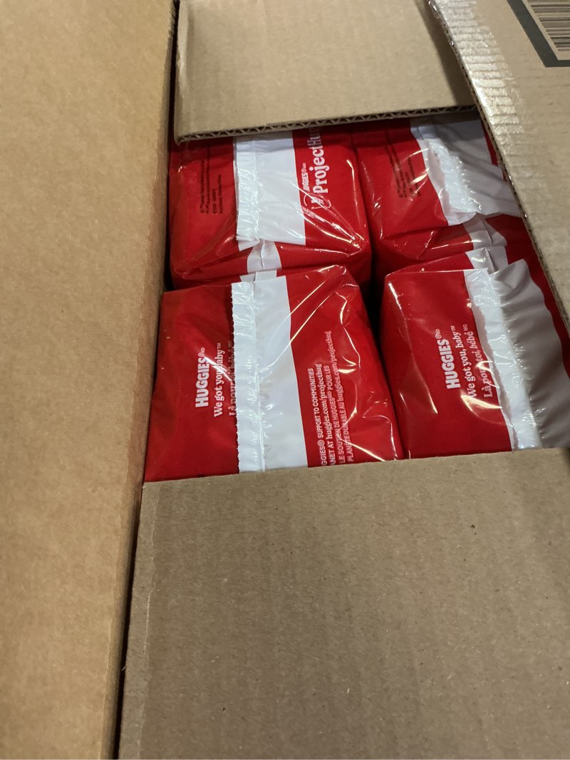 Condition photo showing New/Like New for Huggies Size 4 Diapers, Little Movers Baby Diapers, Size 4 (22-37 lbs), 150 Count (6 Packs of 25), Packaging May Vary Size 4 150