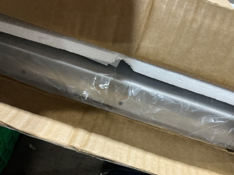 Condition photo showing As Is for stanbroil stainless steel flat top griddle, full-size griddle insert for weber genesis ii and genesis ii lx 300 series gas grill