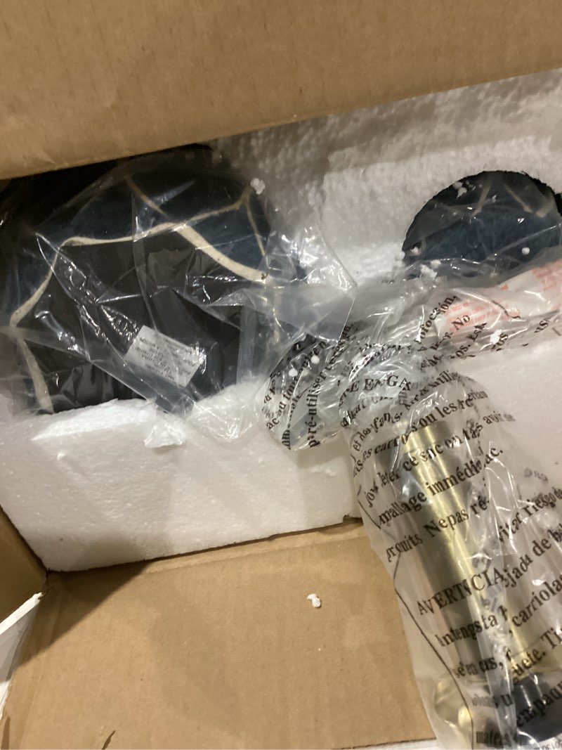 Condition photo showing As Is for 27.5" Ceramic Table Lamps for Living Room Bedroom Lamps Set of 2 Modern Boho Bedside Lamps Night Stands Farmhouse Vintage Large Nightstand Lamp Reading Light Home Office Dorm Desk Deco Gifts, Blue Blue 27.5 inch