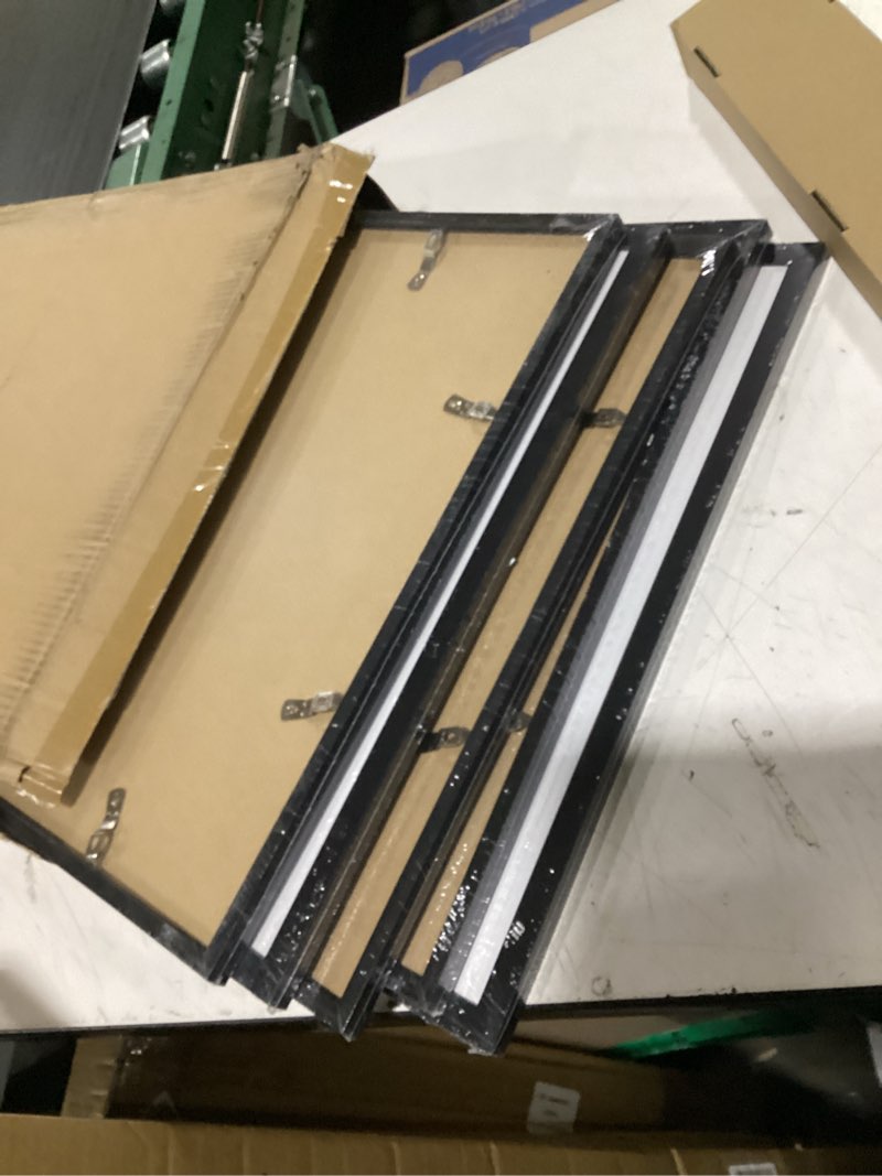 Condition photo showing New/Like New for upsimples 18x24 picture frame, gallery wall frames set of 5, black | poster frame collage wall decor, 16x20 picture frame with mat for family, baby, hallway, christmas black 18x24