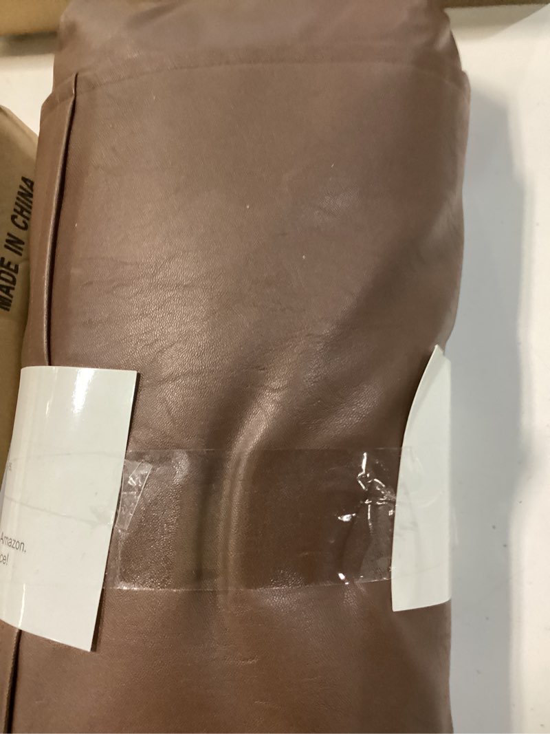 Condition photo showing Good Condition for leather recliner pillow, adjustable neck & head support pillow, pu leather non-slip headrest for pain relief & relaxation, ideal for recliner chair, couch, office chair, sofa dark brown