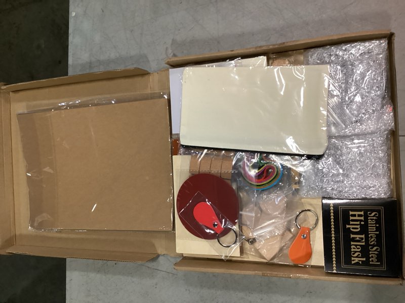 Condition photo showing New/Like New for dunzoom 127 pcs laser material kit engraving cutting blanks