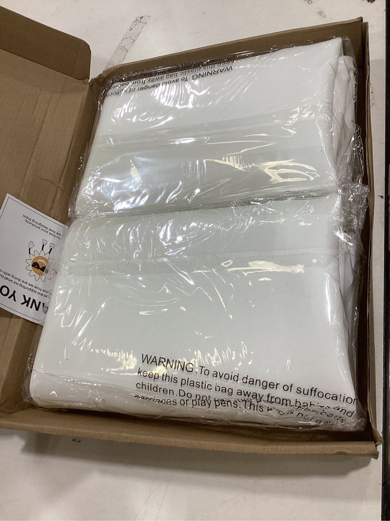 Condition photo showing New/Like New for 2 packs seiri washer and dryer topper, 26" x 26" silicone dryer top protector mats for flat top surface cover and front load washing machine non-slip waterproof laundry topper mat large (white) white | 26" x 26" in | 2pcs 26" x 26" in