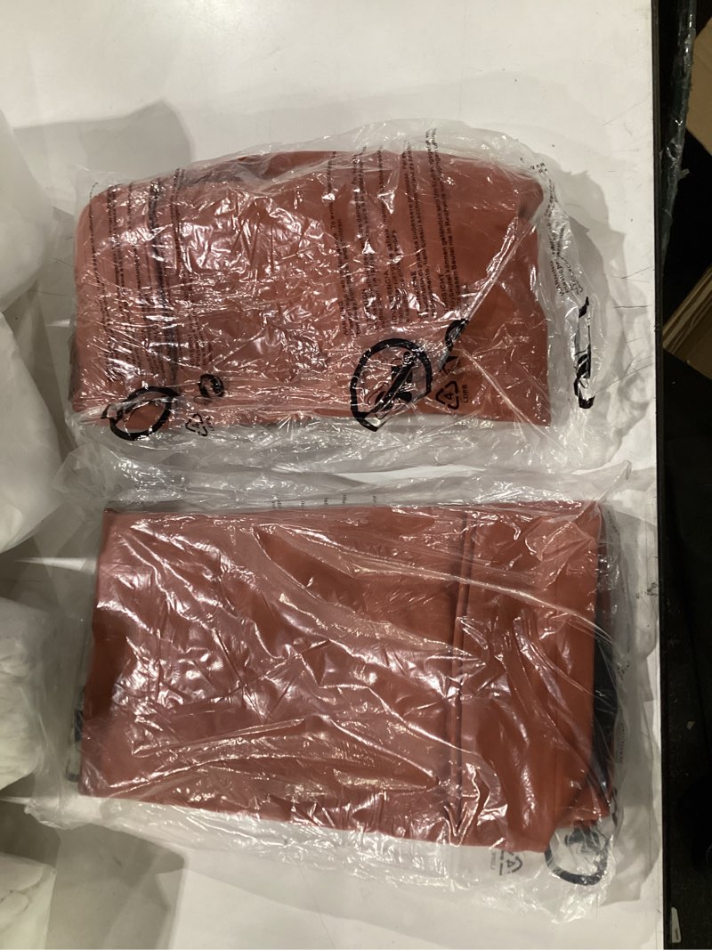 Condition photo showing New/Like New for *similar to stock* aaaaacessories outdoor deep seat cushions for chairs, waterproof, fade resistant cover for patio furniture replacement, set of 2, 25.5 x 25.5 x 5 + 25.5 x 13.5 inch, rust