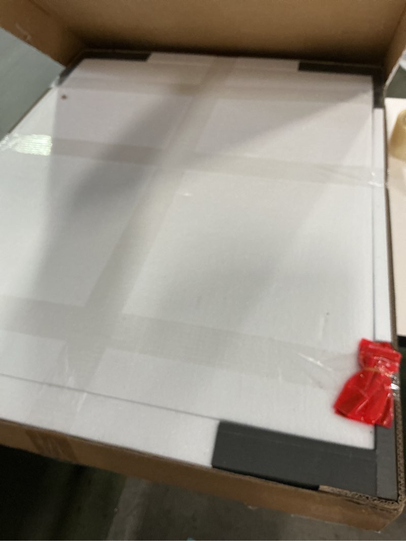 Condition photo showing New/Like New for ANDY STAR Wall Mirror for Bathroom, 24x36 Matte Black Bathroom Mirror, Modern Stainless Steel Metal Frame with Rounded Corner, Rectangle Glass Panel Wall Mounted Mirror for Vanity