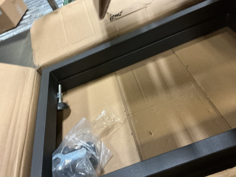 Condition photo showing Good Condition for vevor 28 inch adjustable furniture legs, square reinforced steel office table legs set of 2 for diy, max load 1000 lbs heavy duty desk legs, quick instalation & rich accessories legs black 28 inch square