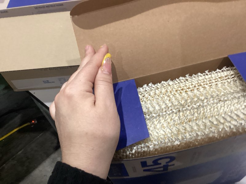 Condition photo showing Good Condition for aprilaire 45 water panel humidifier filter replacement for aprilaire whole-house humidifier models 400, 400a, 400m (pack of 2) water panel / humidifier filter 2
