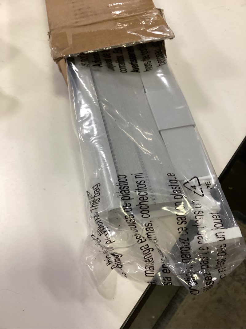 Condition photo showing New/Like New for LazBlinds Cordless Cellular Shades, No Tools No Drill Light Filtering Honeycomb Shades Pleated Blinds for Windows, 31'' W x 64'' H, Light Grey Light Filtering-light Grey 31'' W x 64'' H