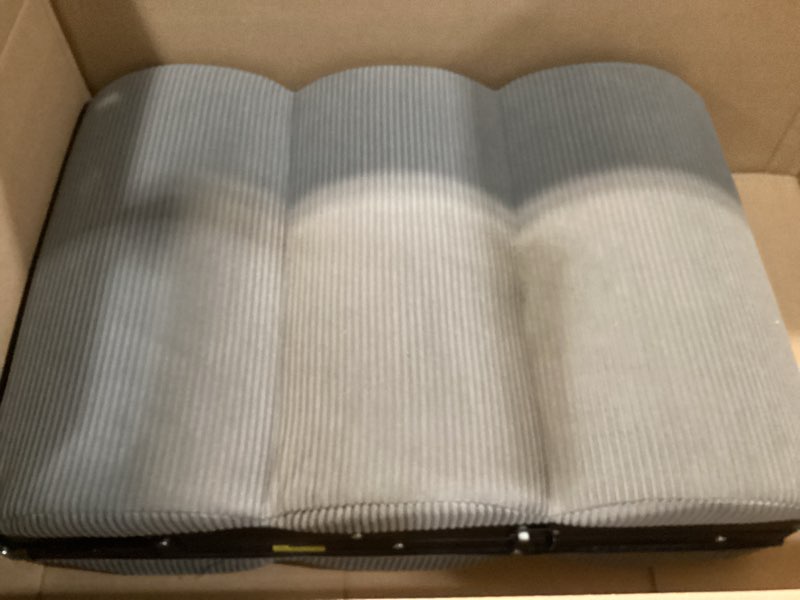 Condition photo showing Good Condition for veehoo dog ramp for bed couch height adjustable from 17" to 23", foldable stairs for dogs to get on bed 17" extra wide, portable pet doggie steps indoor with non slip pad, support up to 150 lbs gray 48"l x 17"w x 23"h
