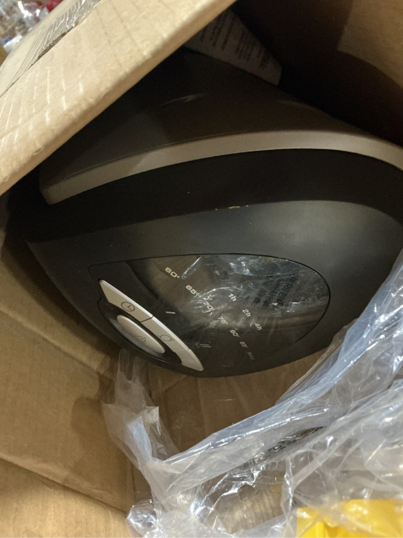 Condition photo showing As Is for Lasko - Portable Ceramic Tower Space Heater with Remote Control - Black/Silver