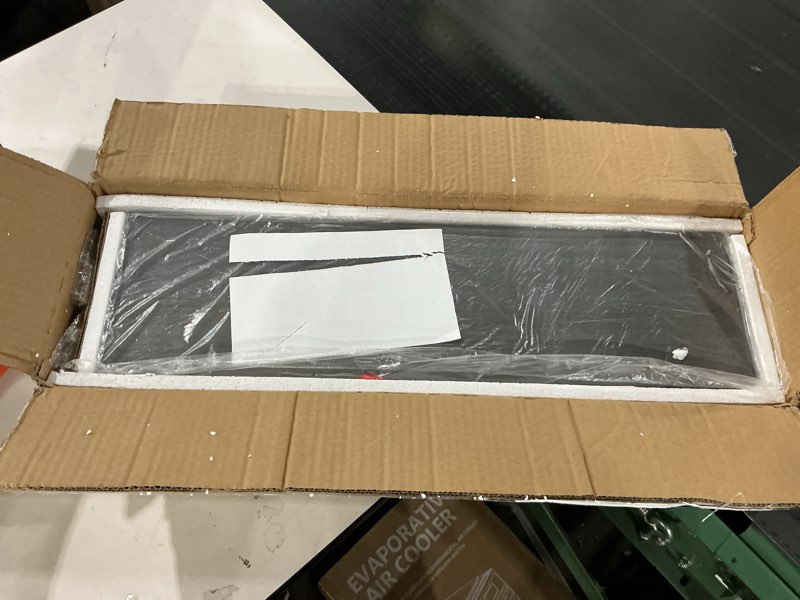 Condition photo showing New/Like New for Floating Shelves 24 Inch Wall Shelf Solid Wood Mounted Storage for Bedroom Living Room Set of 3, Rustic Grey Wall Shelves