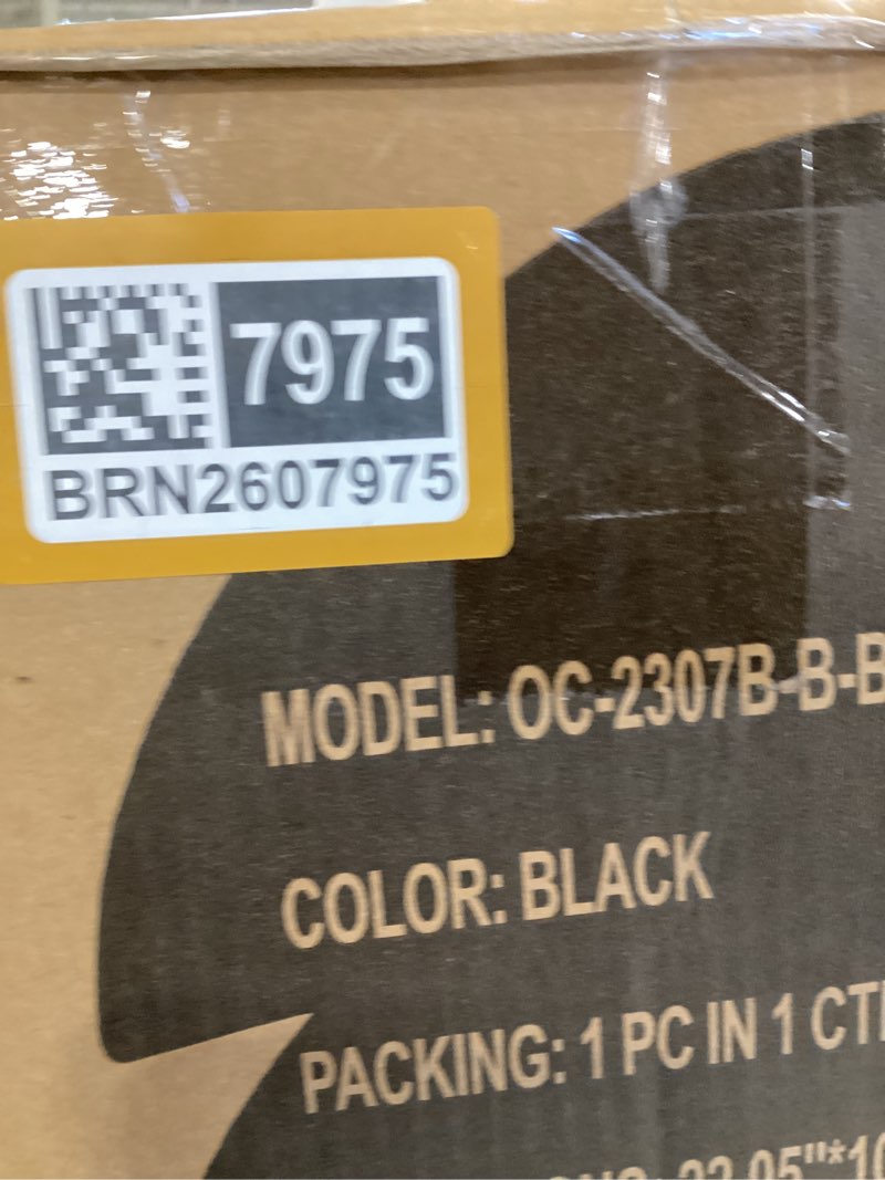 Condition photo showing Good Condition for office desk chair with ergonomic lumbar support, extra-thick seat cushion, flip-up arms, breathable mesh back, computer task chair for home office black fiber