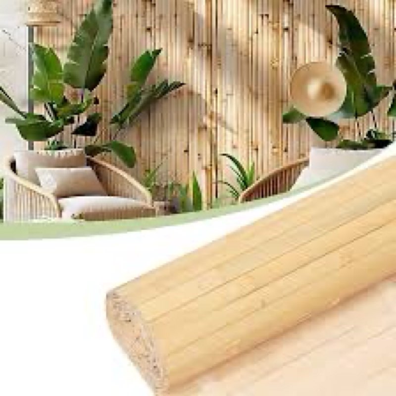 bamboo wall panels for interior wall decor: natural flexible pole wrap decorative wall panel, wainsc