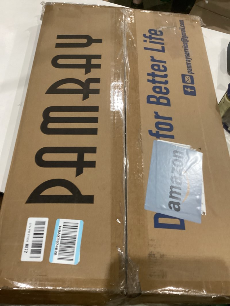 Condition photo showing As Is for Pamray 40 Inch L Shaped Computer Desk with Reversible Side Storage Shelves, Small Corner Desk for Small Space Home Office, Writing Study Table PC Desk for Bedroom, Marble Marble 40 inch