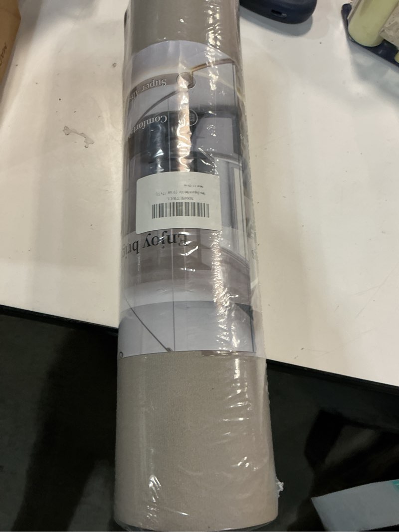 Condition photo showing New/Like New for Bath Mat - Super Absorbent Non Slip Quick Dry Thin Rubber Mats for Bathroom Floor, Fit Under Door, Shower Rug for Bathtub, Beige Rectangle Blue-grey 5'10" x 1'5" (Rectangular)