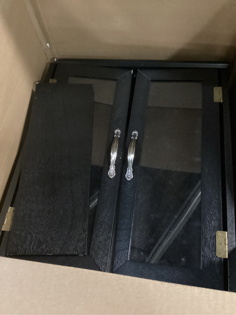 Condition photo showing As Is for Outswing French Doors