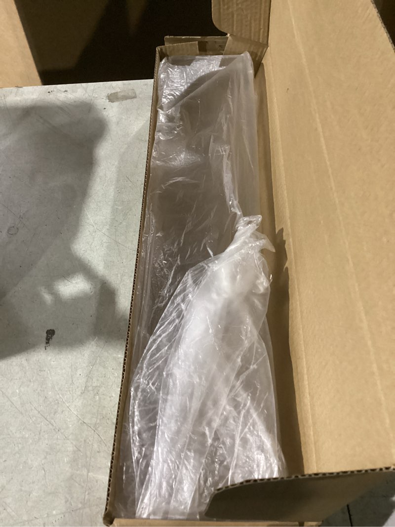 Condition photo showing Good Condition for E&F Modern Designs Rectangular Floral Centerpiece for Dining Table - 24 Inches Long Rectangle Vase - Acrylic Clear Vase - Low Laying Unique Flower Vases for Weddings 24 Holes - Clear