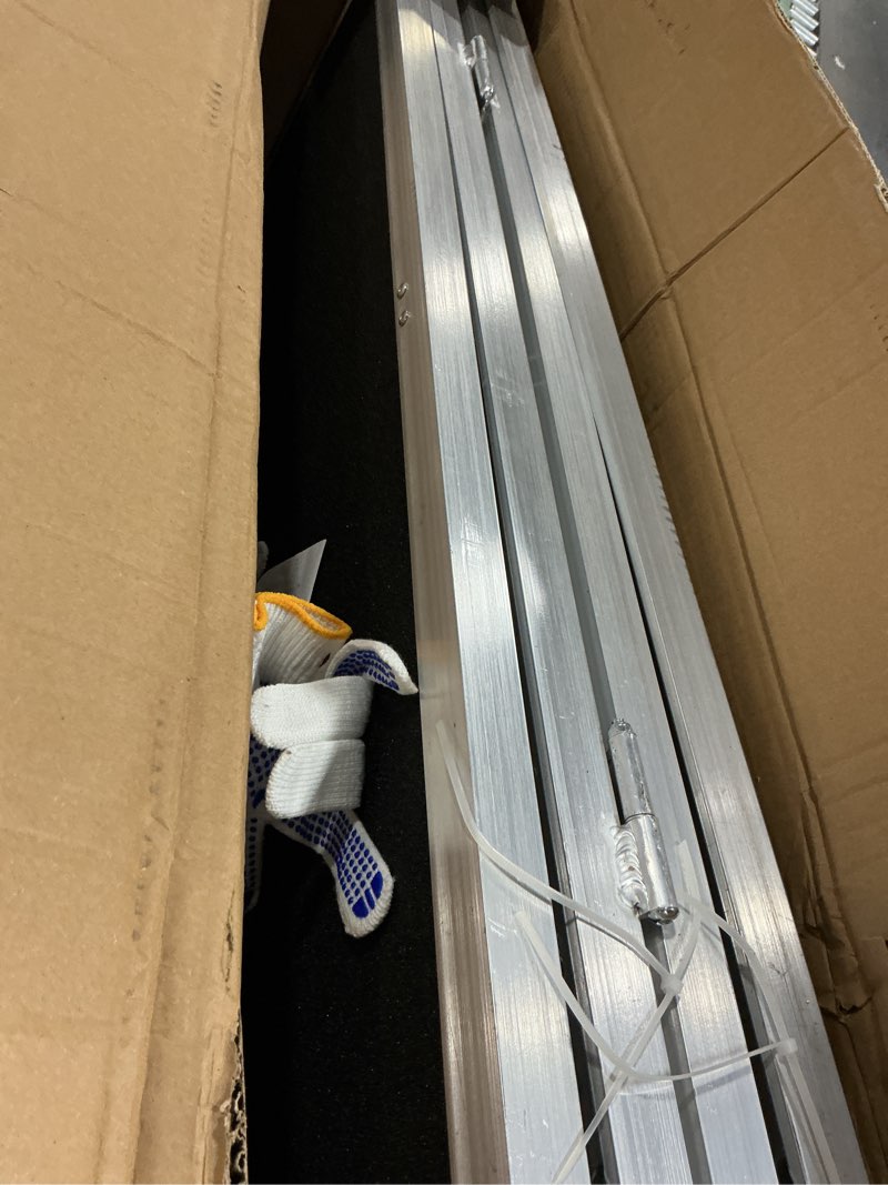 Condition photo showing Good Condition for aluminum portable wheelchair ramp folding ramp w/non-slip surface, threshold for home steps, scooter for car, doorways, curbs & stairs, 600 lbs capacity black 3ft