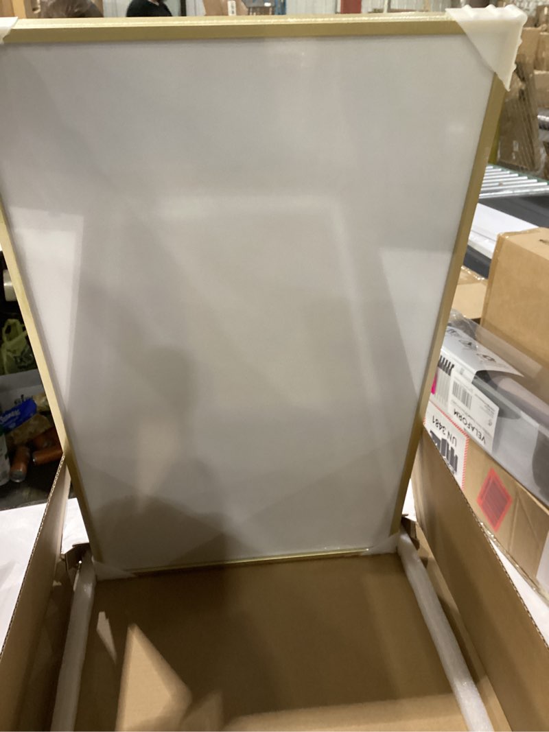 Condition photo showing New/Like New for Vivelove 14x24 Metal Picture Frame - 14 x 24 Aluminum Photo Frame for Wall Mounting Horizontally or Vertically Display- Ideal for Wall or Tabletop Display - Gold 14x24-1P Gold