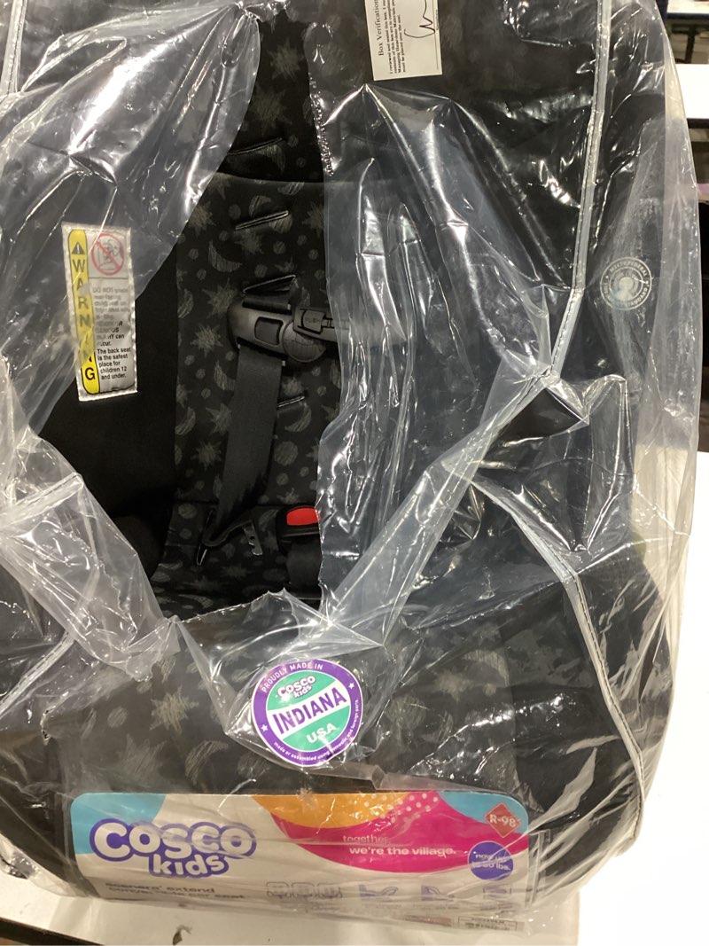 Condition photo showing Good Condition for cosco kids scenera extend infant & toddler convertible car seat, moonlit night, black