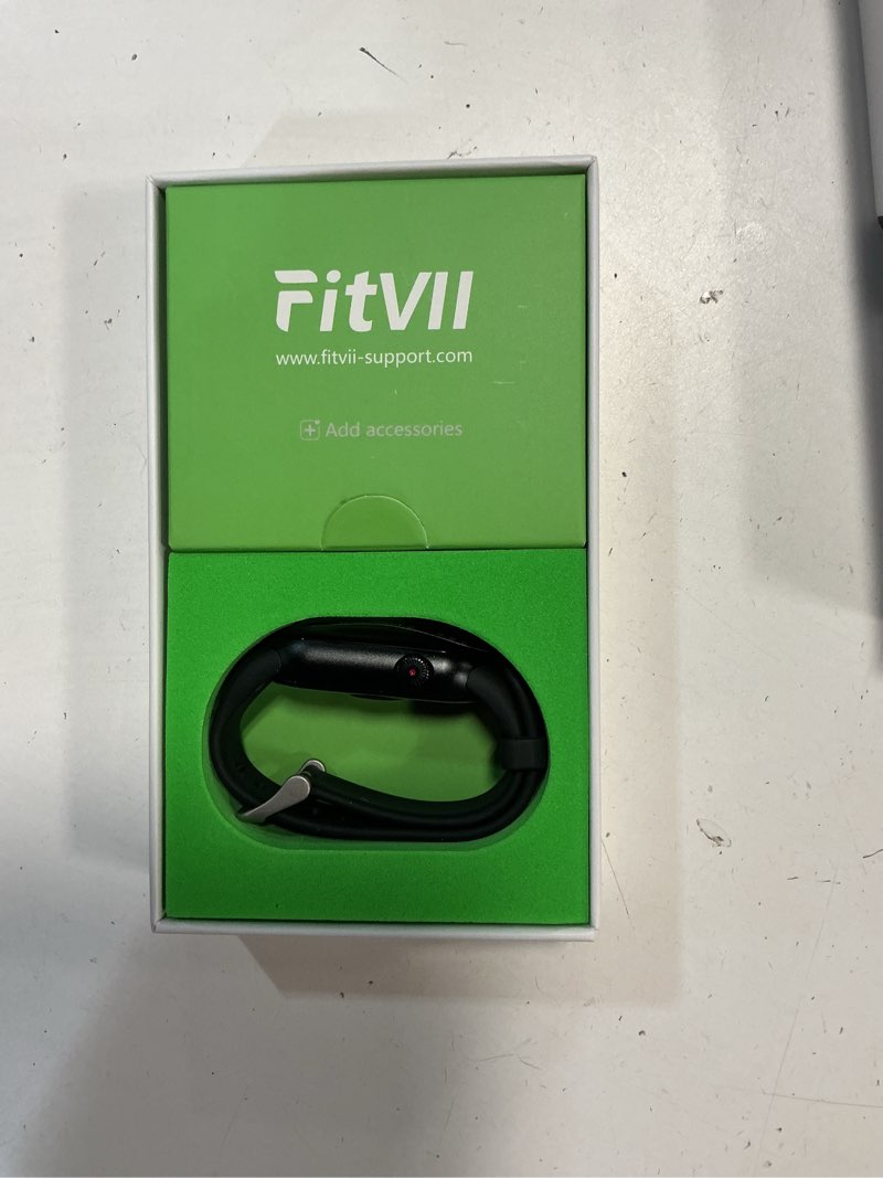 Condition photo showing Good Condition for fitvii slim fitness tracker amoled with blood oxygen, blood pressure, 24/7 heart rate and sleep tracking, ip68 waterproof activity trackers and smart watches with step tracker, pedometer for women men black amoled 1.6