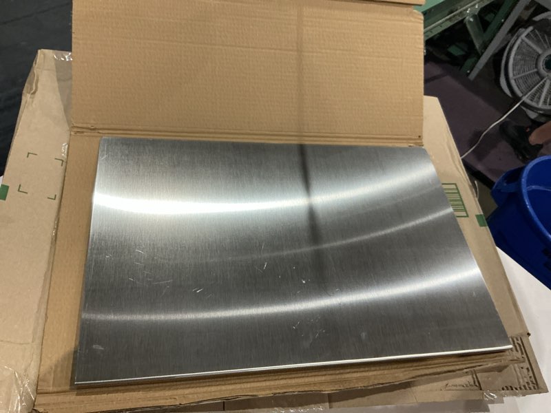 Condition photo showing As Is for billamb stainless steel cutting boards for the kitchen, suitable for meat, fruits, vegetables, bread, and baking large-sized cutting boards (60 x 40cm/23.6 x 15.7 in) 23.6"l x 15.7"w