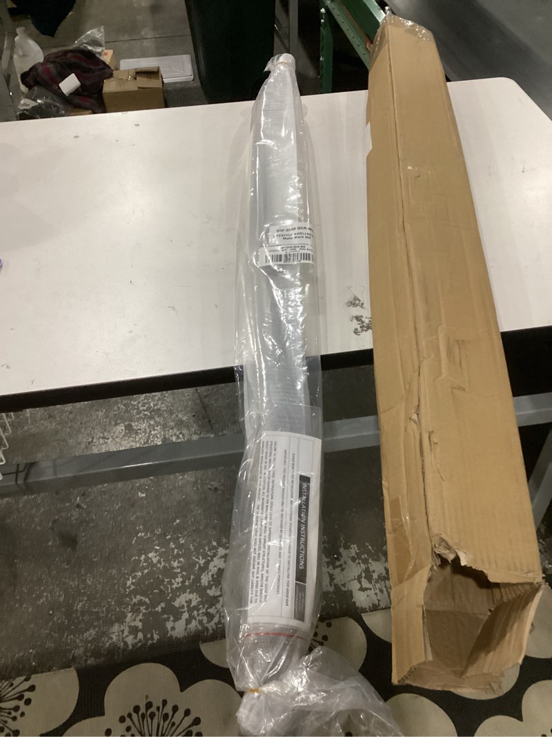 Condition photo showing New/Like New for Seachrome 48" Designer Wave Shaped Shower Grab Bar, Matte Black (GW-3548-QCR-MB) 48 Matte Black