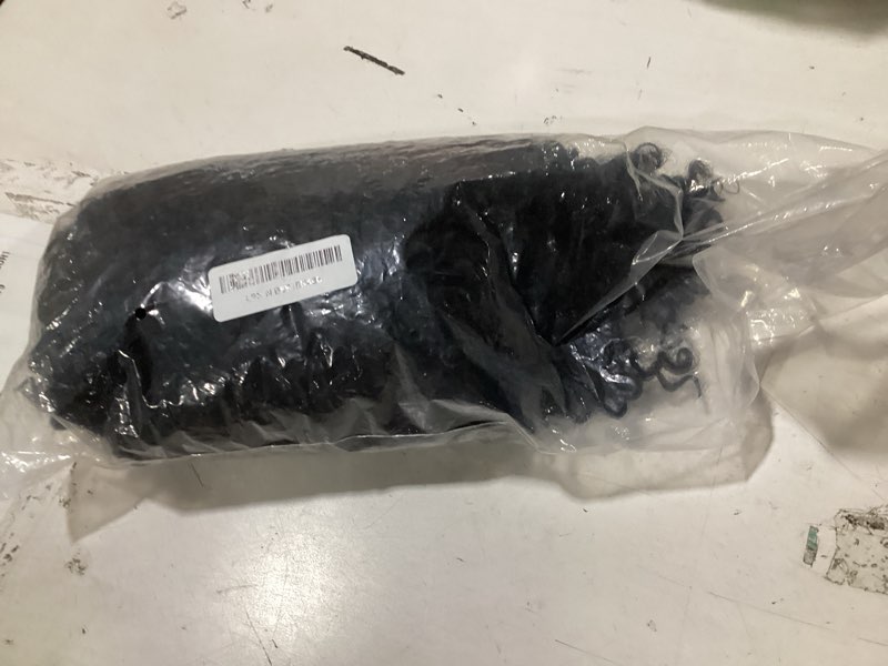 Condition photo showing Good Condition for hua kinky curly half wig for black women 180% density 3 in 1 seamless flip over burmese curly half wigs protein synthetic hair boast a human hair like touch 18 inch wear and go glueless wigs daily use 18 inch 1b
