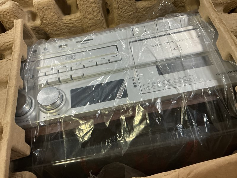 Condition photo showing Good Condition for 10 in 1 Record Player with External Speakers,3 Speed Bluetooth Turntable Vinyl Player with CD/Cassette Play,AM/FM Radio, USB/SD Playback,Aux-in/RCA Line Out